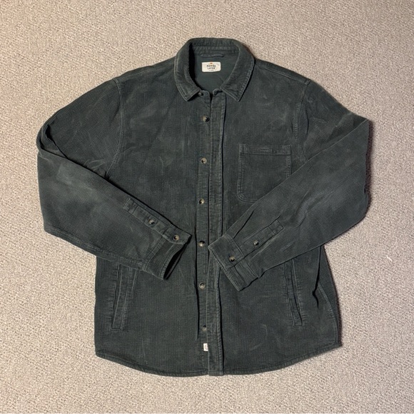 Marine Layer Other - Marine Layer Dark Green Corduroy Shirt Jacket